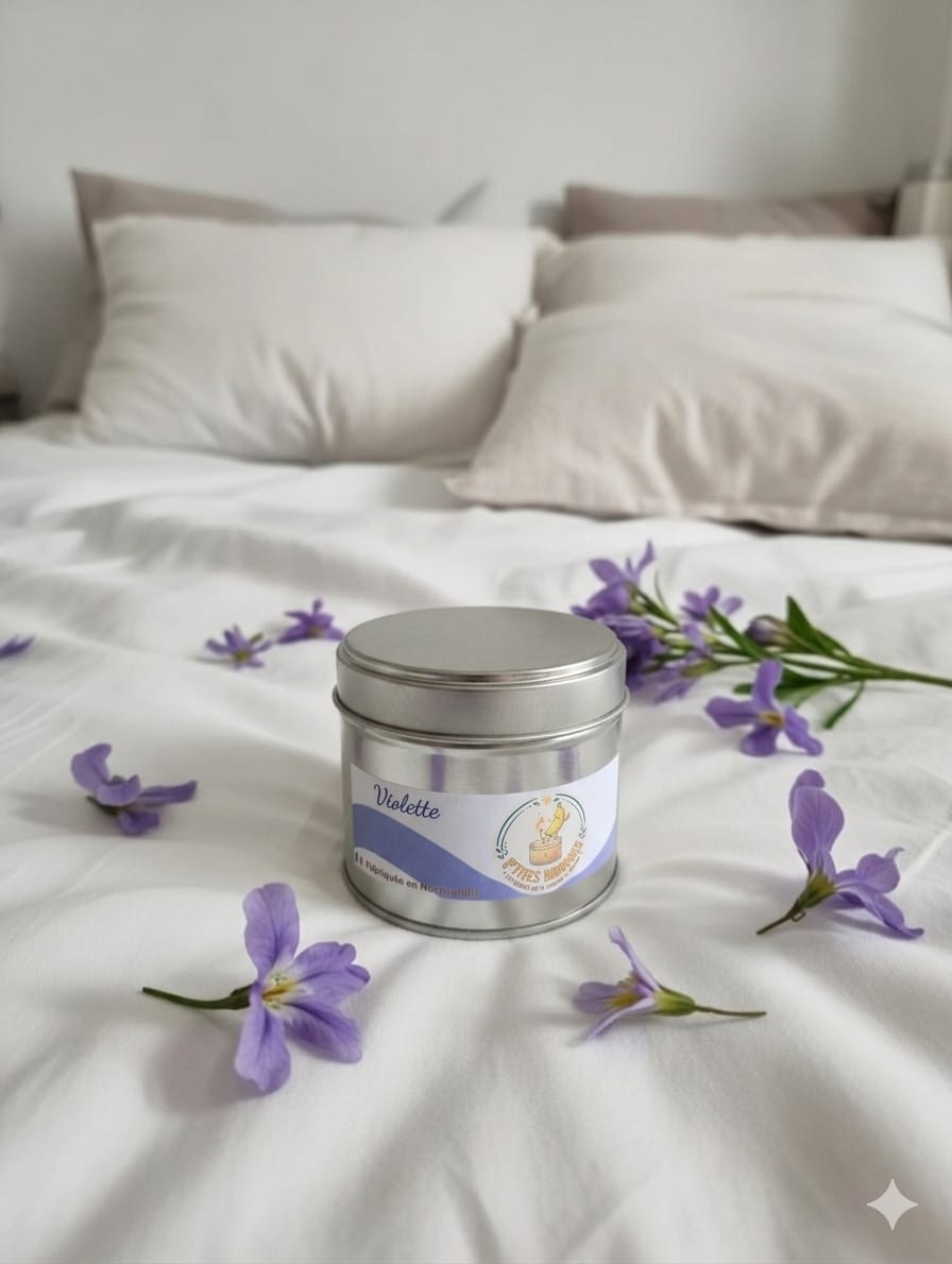 Bougie Parfumée "Violette" -Le Câlin en Boîte !