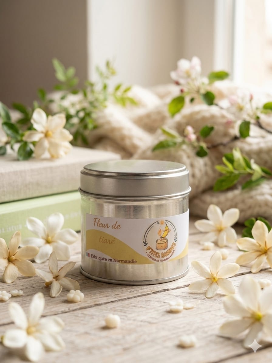 Bougie Parfumée "Fleur de Tiaré" - Alerte Tropiques