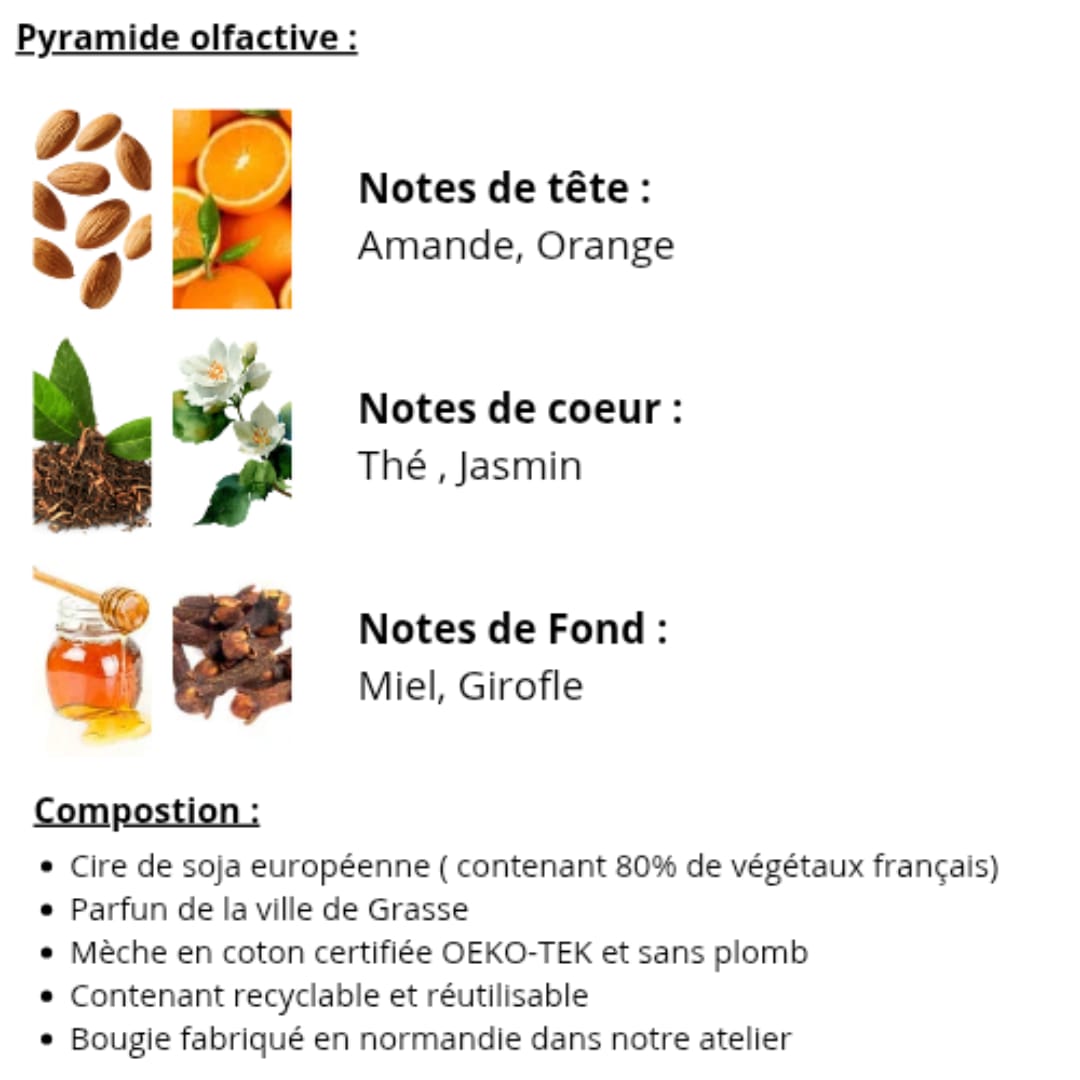 Bougie Parfumée - Thé jasmin - La zénitude en pot – Image 2